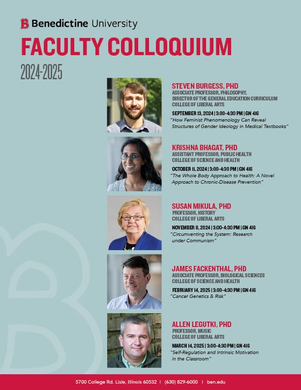 Benedictine University Faculty Colloquium 2024-2025